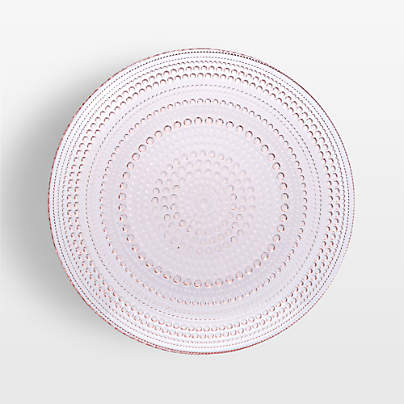 Alma Pink Glass Salad Plates, Set of 4
