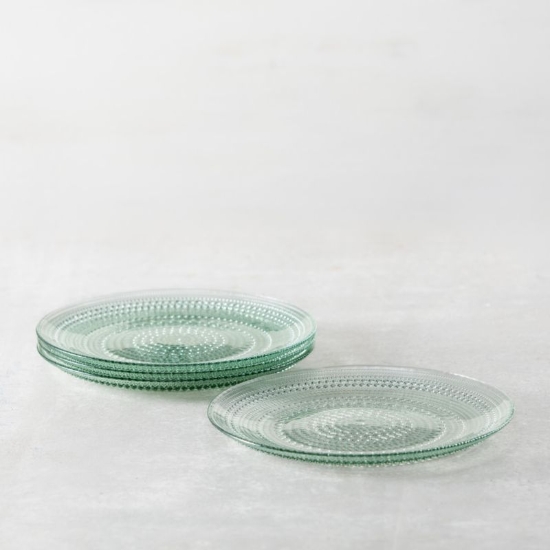 Alma Sage Glass Dinner Plates, Set of 4 - image 1 of 2