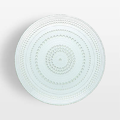 Alma Sage Glass Dinner Plates, Set of 4