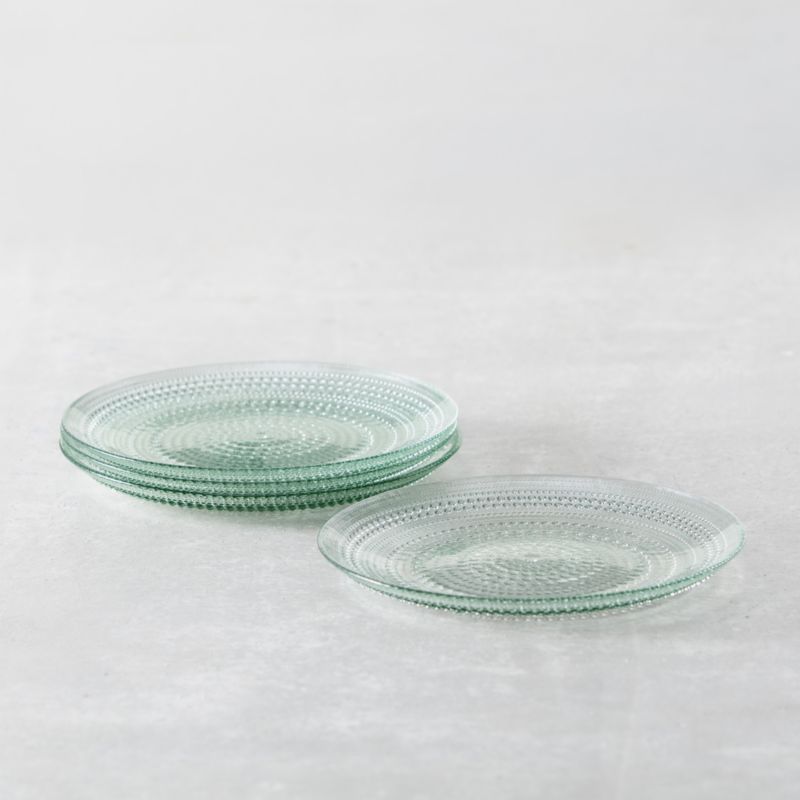 Alma Sage Glass Salad Plates, Set of 4 - image 2 of 3