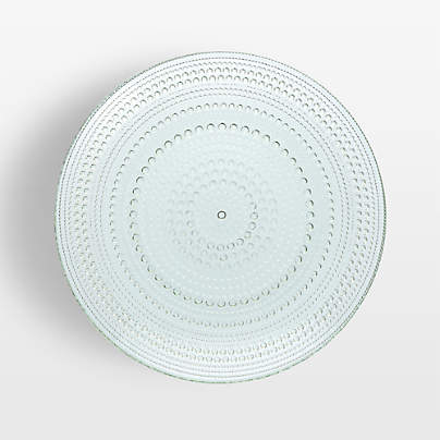 Alma Sage Glass Salad Plates, Set of 4