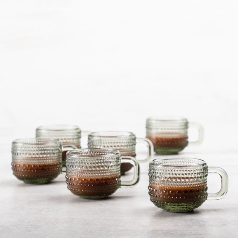Alma 3-oz. Smoke Glass Mini Espresso Mugs, Set of 6 - image 1 of 4