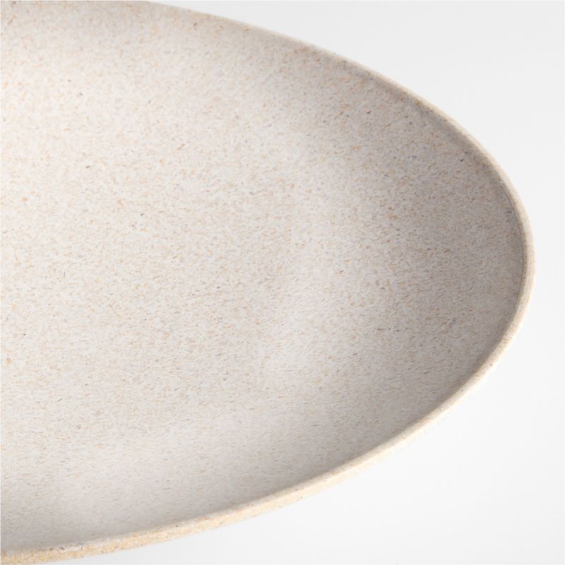 Almada 15" Natural Resin and Husk Rice Footed Low Serving Bowl - image 2 of 3