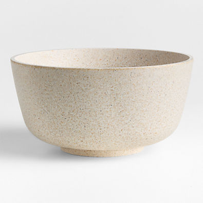 View Almada 9" Natural Rice Husk and Resin Serving Bowl details