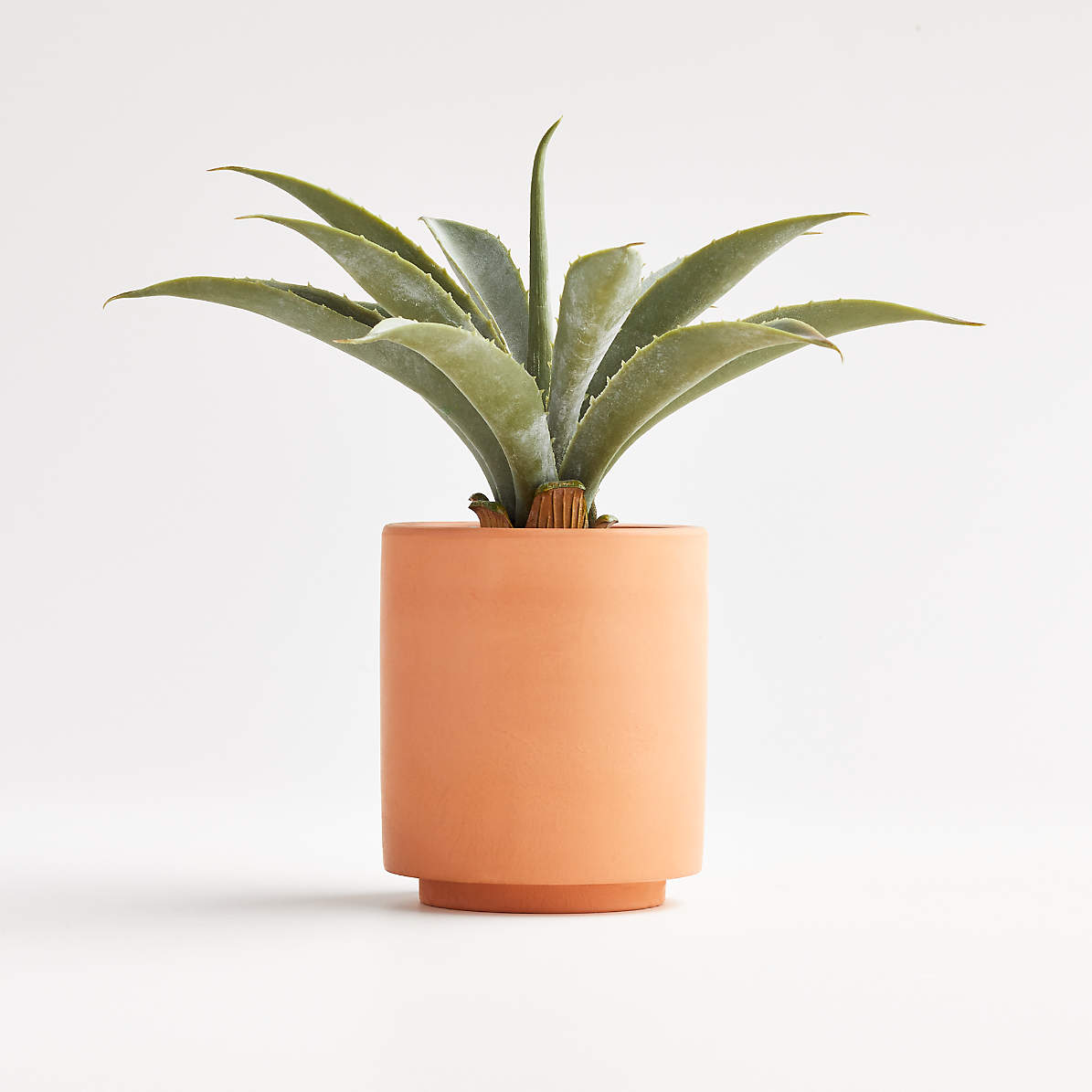Aloe Artificial Succulent Plants Fake Plants with Gray Imitation Stone Pots for Decoration 