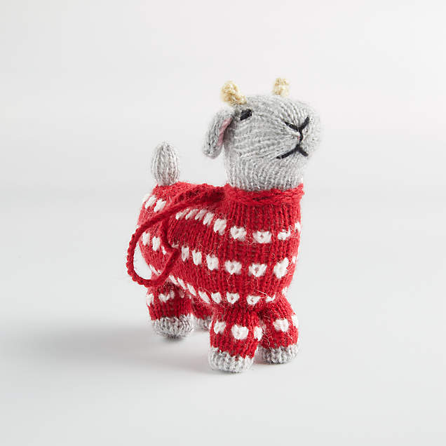 Handmade Alpaca Cat with Glasses Christmas Tree Ornament + Reviews ...