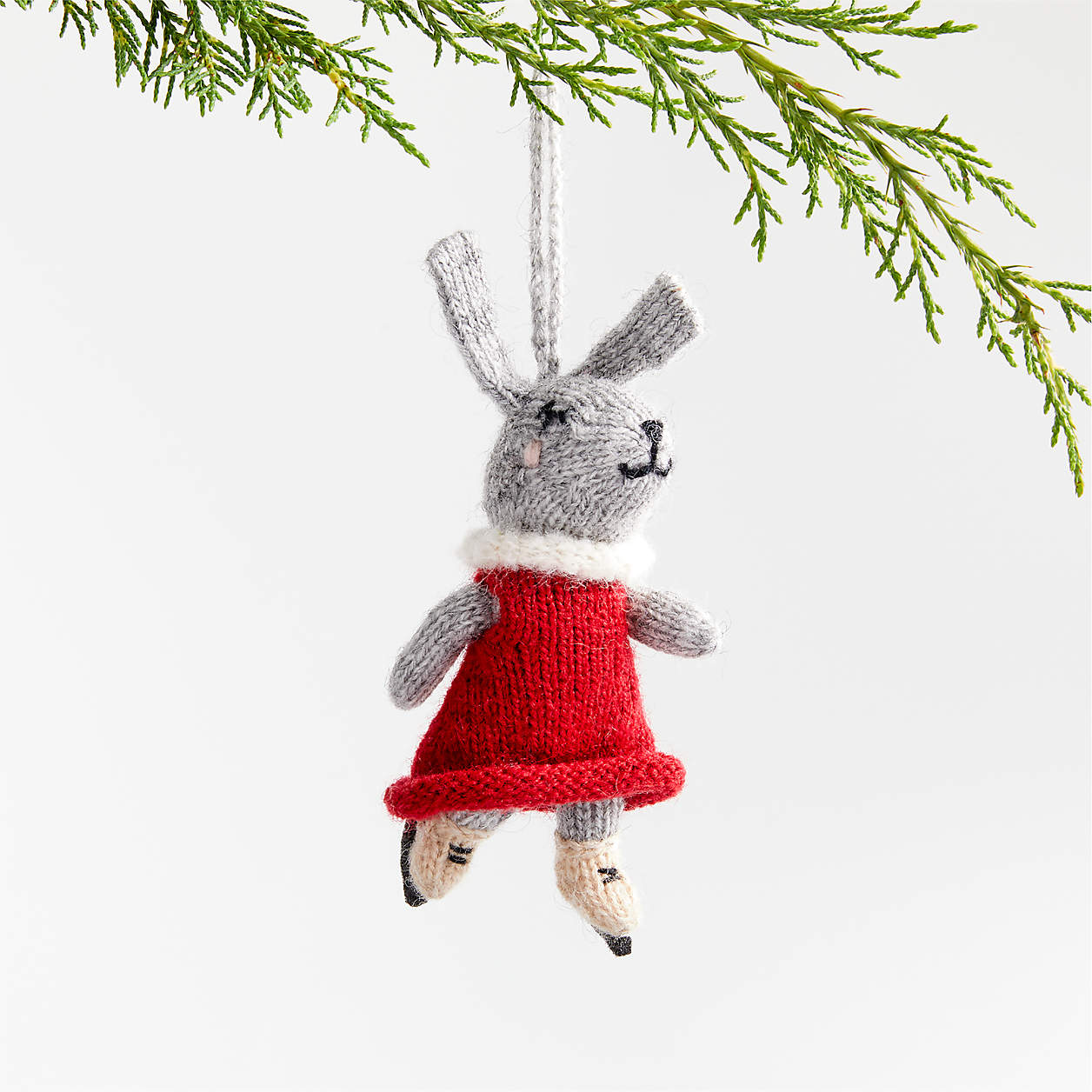 Alpaca Handmade Ice Skating Bunny Christmas Tree Ornament + Reviews ...