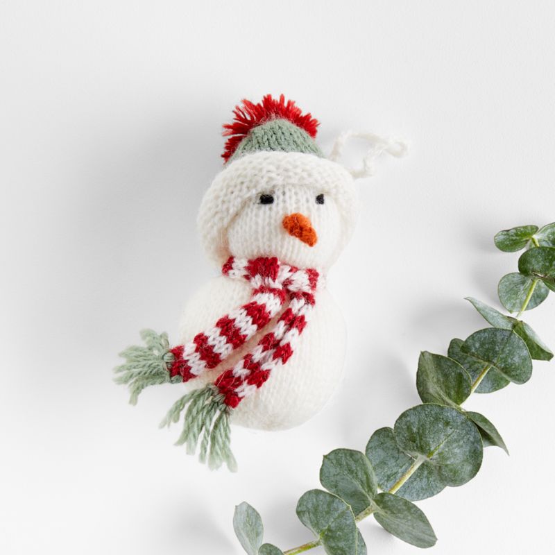 Alpaca Snowman Christmas Tree Ornament