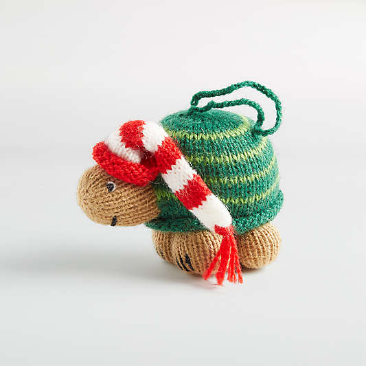 Alpaca Turtle with Hat Christmas Tree Ornament