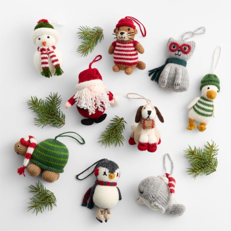 Alpaca Otter Christmas Tree Ornament - image 1 of 2
