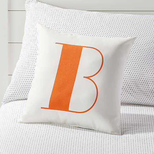 B Alphabet Throw Pillow