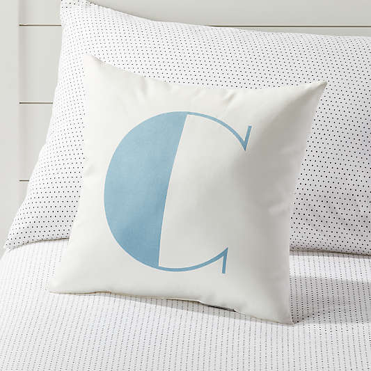 C Alphabet Throw Pillow