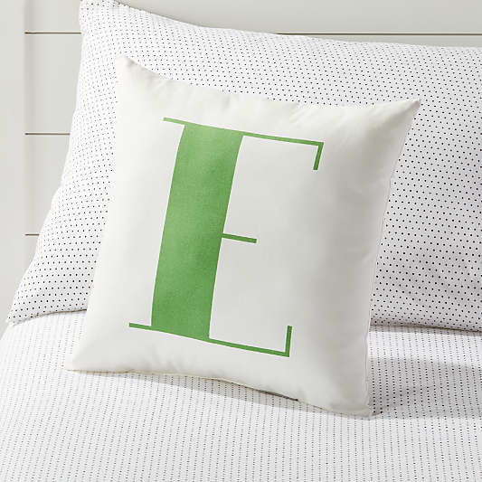 E Alphabet Throw Pillow