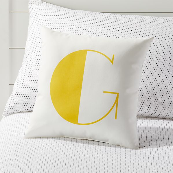 cushions with initials on them