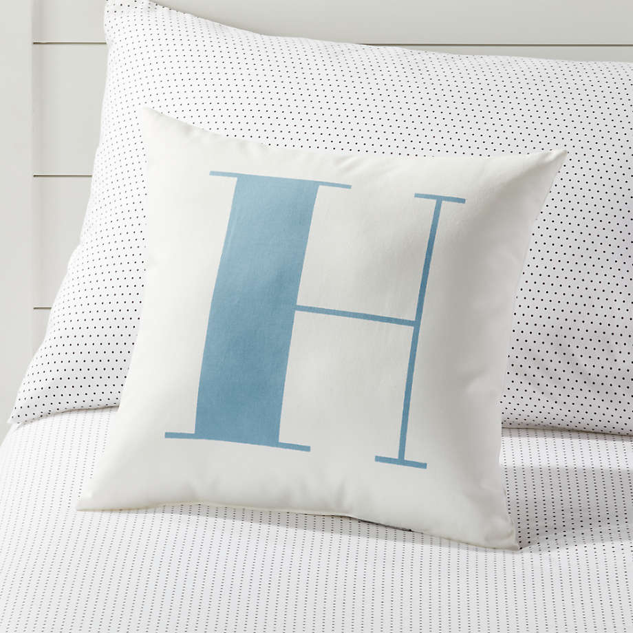 H Alphabet Throw Pillow + Reviews Crate & Kids