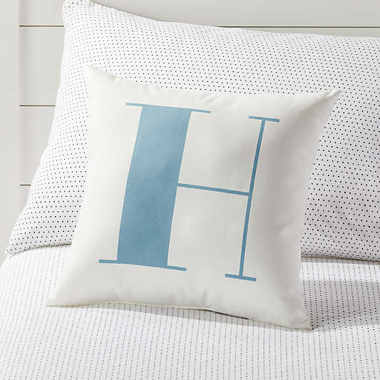 H Alphabet Throw Pillow