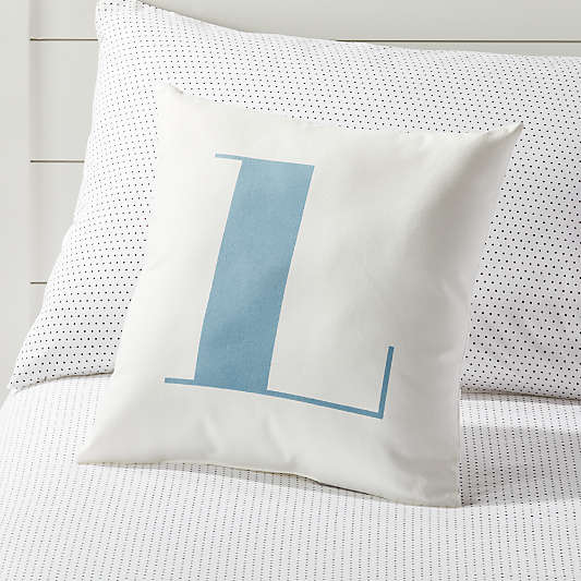 L Alphabet Throw Pillow