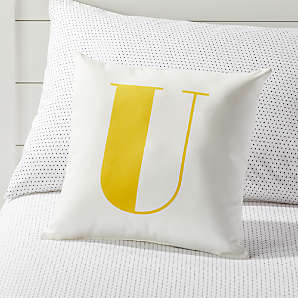 yellow striped throw pillows