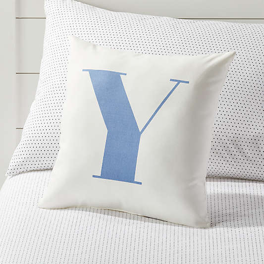 Y Alphabet Throw Pillow