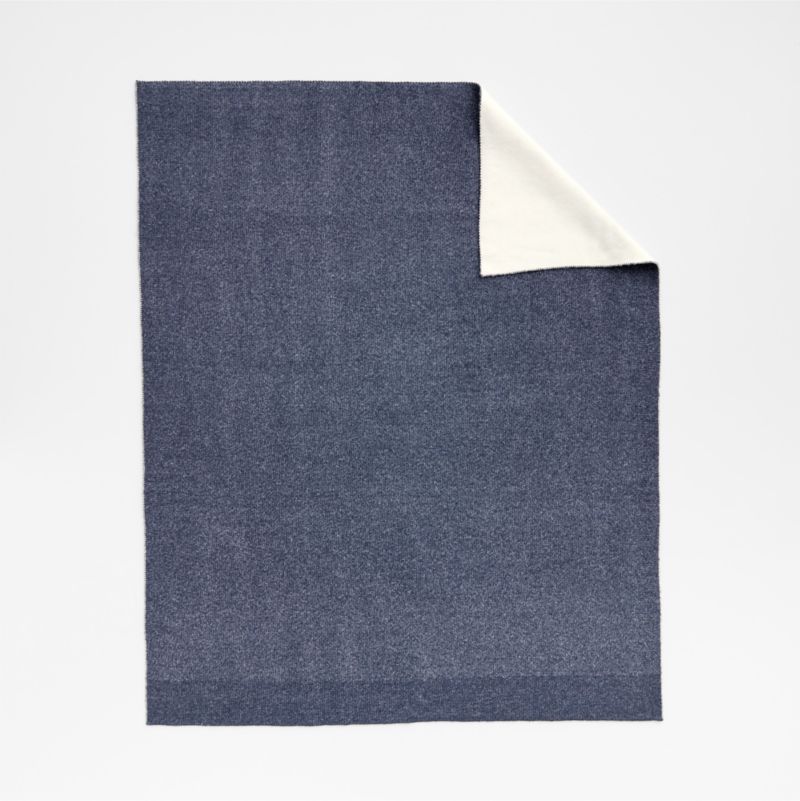 Alpine Cozy Ivory and Indigo Blue Reversible 70"x55" Throw Blanket - image 5 of 8