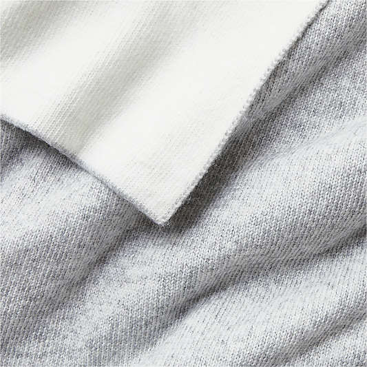 Alpine Cozy Ivory and Grey Reversible 70"x55" Throw Blanket