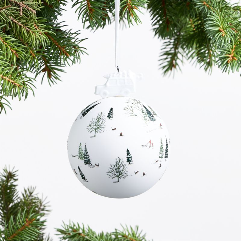 Winter Scene Christmas Ornaments, Set of 4 - image 1 of 3