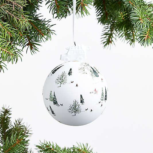 Winter Scene Christmas Ornament