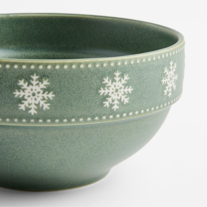 Alpine Snowflake Stoneware Cereal Bowl - image 2 of 3
