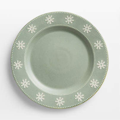 Alpine Snowflake Stoneware Dinner Plate