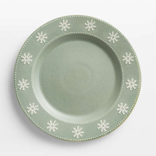 Alpine Snowflake Stoneware Dinner Plate