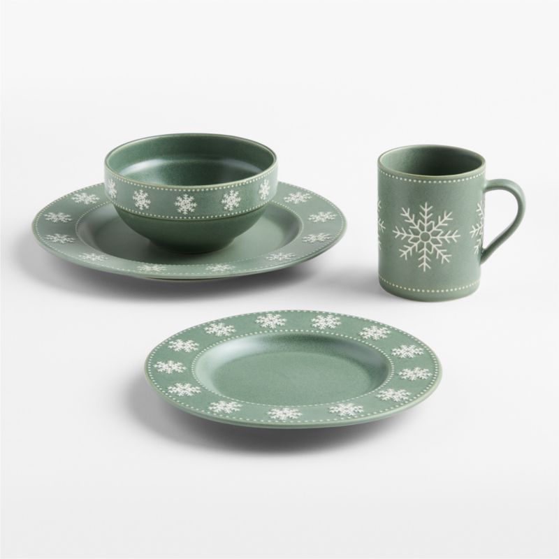 Alpine Snowflake Stoneware Cereal Bowl - image 1 of 3
