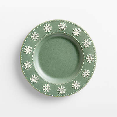 Alpine Snowflake Stoneware Salad Plate