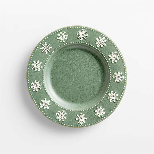 Alpine Snowflake Stoneware Salad Plate