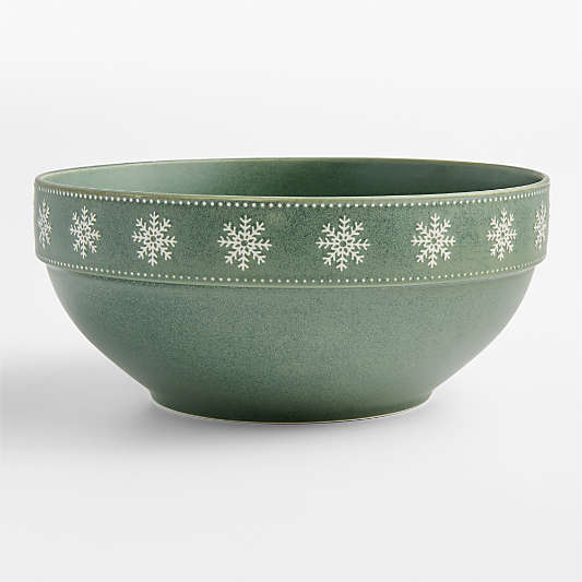 Alpine Snowflake Stoneware Serving Bowl