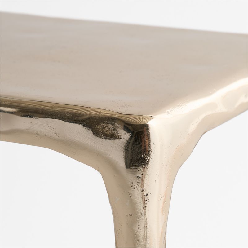 Alira Polished Brass Cast Aluminum 50" Console Table - image 5 of 6