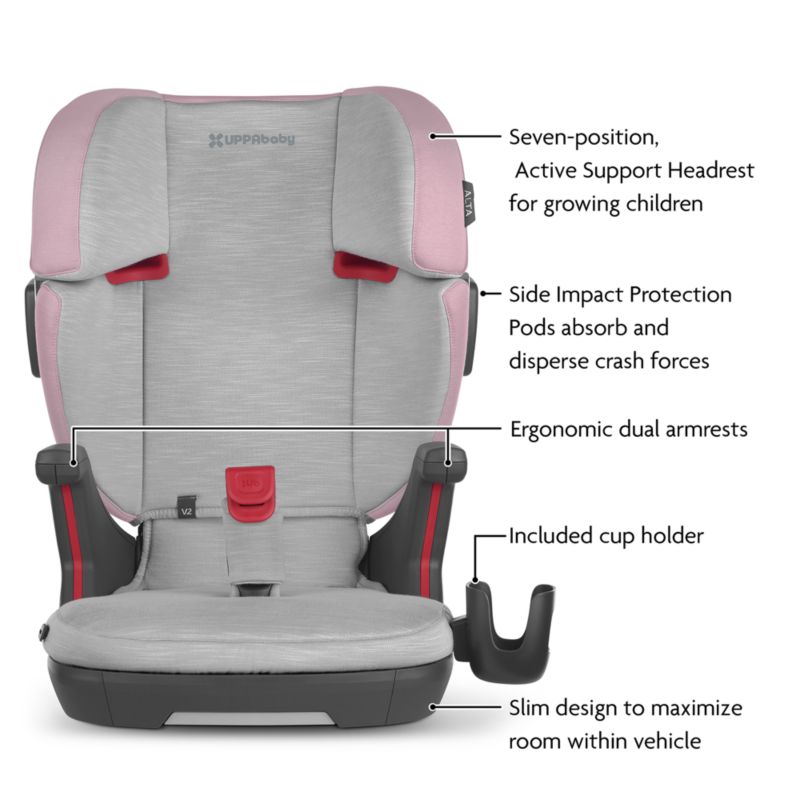 UPPAbaby ® Alta V2 Iris Grey Melange Booster Car Seat - image 1 of 2