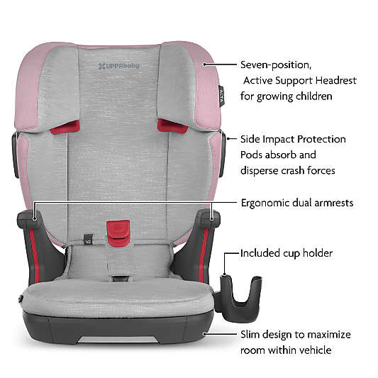 UPPAbaby ® Alta V2 Iris Grey Melange Booster Car Seat