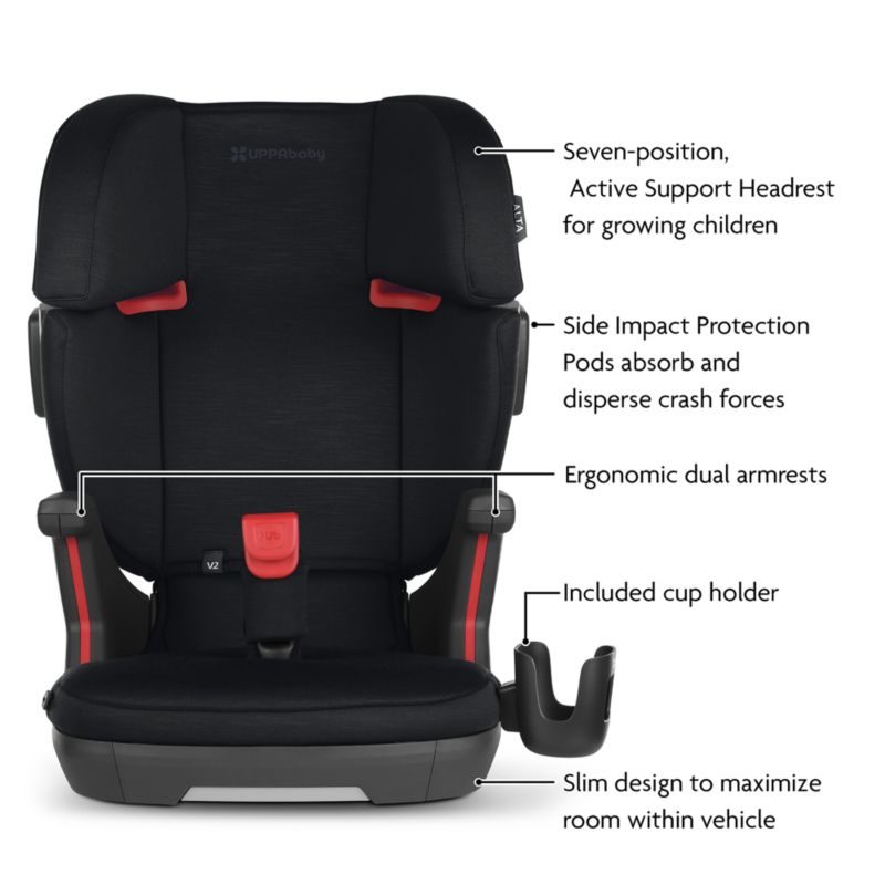 UPPAbaby ® Alta V2 Jake Black Melange Booster Car Seat - image 1 of 2
