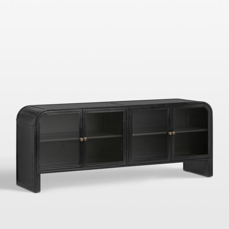 Altair 70" Black Storage Media Console - image 3 of 9
