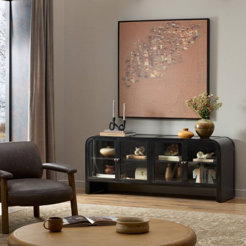 Altair 70" Black Storage Media Console - image 1 of 9