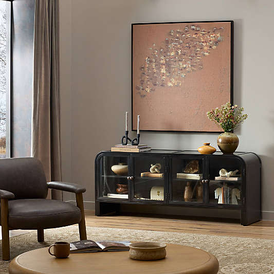 Altair 70" Black Storage Media Console