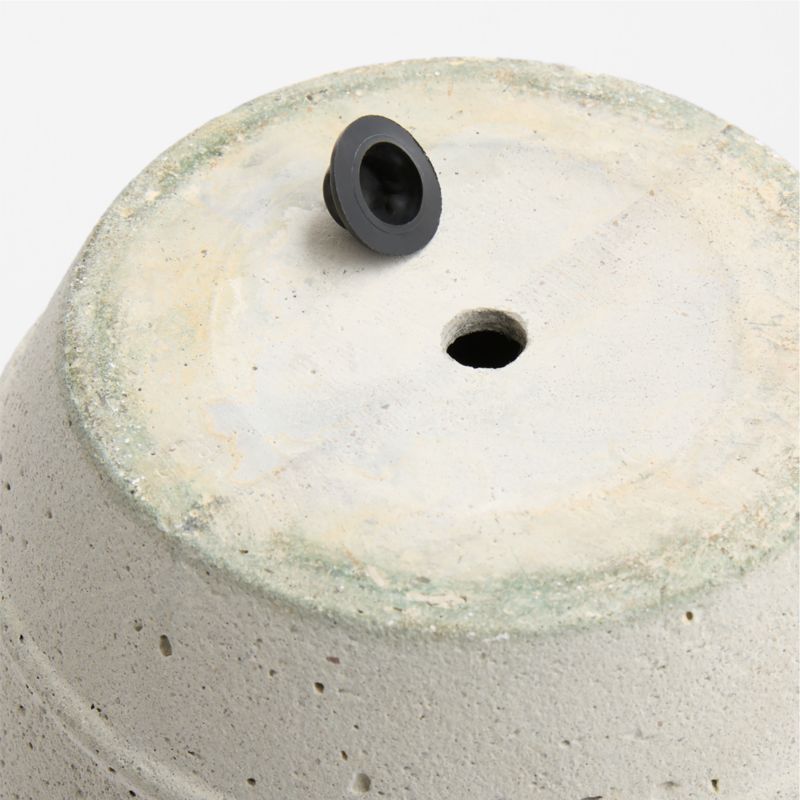 Kina 15.75" x 11.61" White Indoor/Outdoor Fiberstone Planter