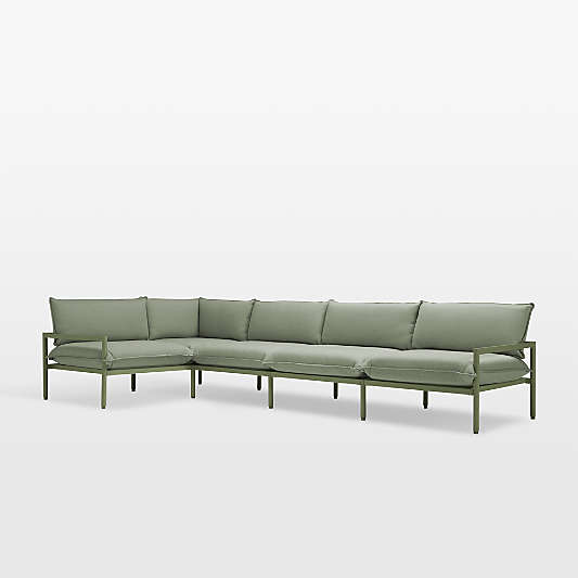 Neighbor ™ Aluminum 5-Piece Outdoor Sectional Sofa with Sunbrella ® Cushions