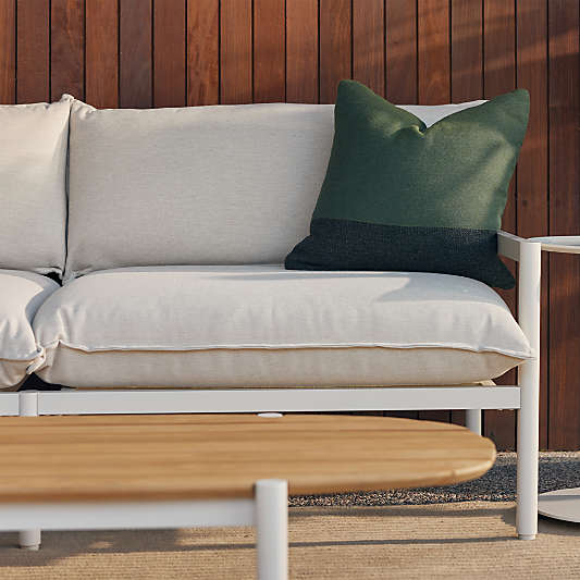 Neighbor ™ Aluminum Outdoor Sofa with Putty Sunbrella ® Cushions (70.5"-105")