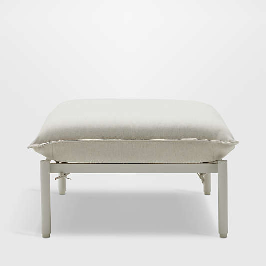 Neighbor ™ Aluminum Outdoor Ottoman with Putty Sunbrella ® Cushions