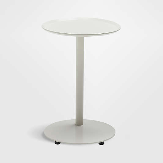 Neighbor ™ Aluminum 16" Putty Round Outdoor Side Table