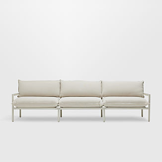 Neighbor ™ 105" Aluminum Outdoor Sofa with Putty Sunbrella ® Cushions