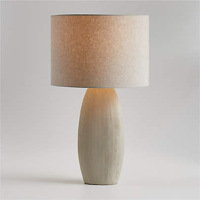 Alura Large Cream Ceramic Table Lamp