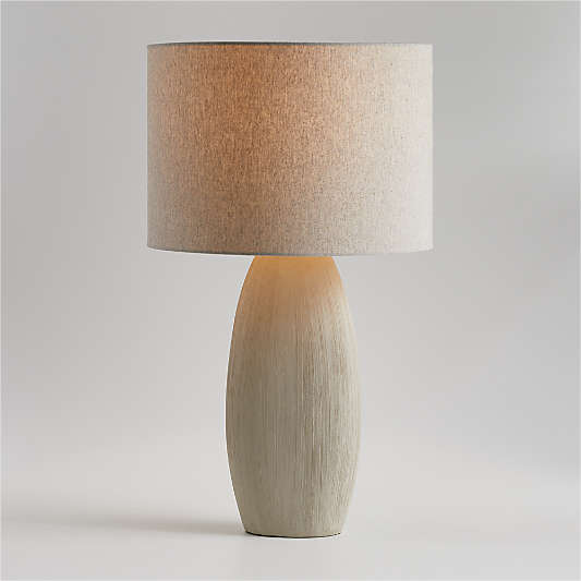 Alura Large Cream Ceramic Table Lamp