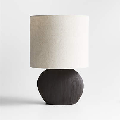 Alura Small Dark Grey Ceramic Table Lamp